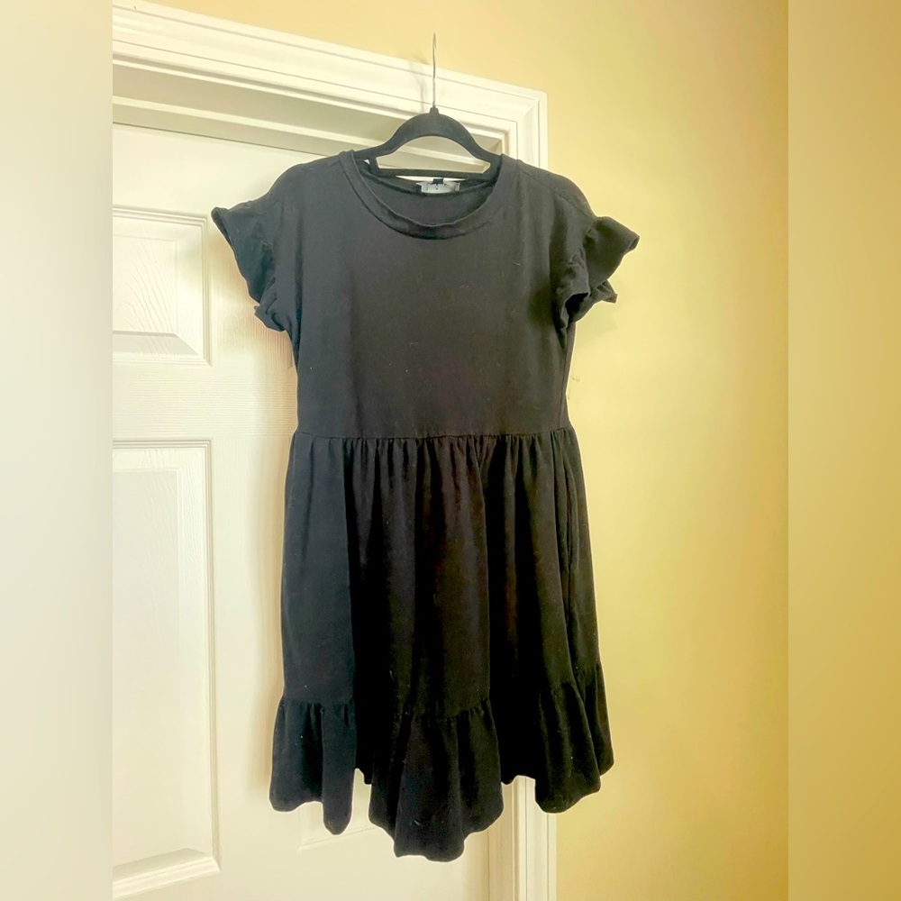 Lulu’s Sweetest Style Black Tiered Babydoll Dress